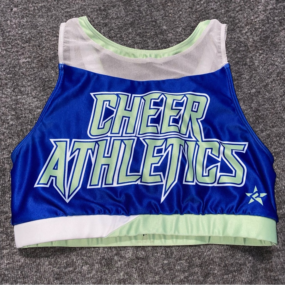 Cheer Athletics Empower-Mint Practice Wear Bra by Rebel Athletic Adult Small